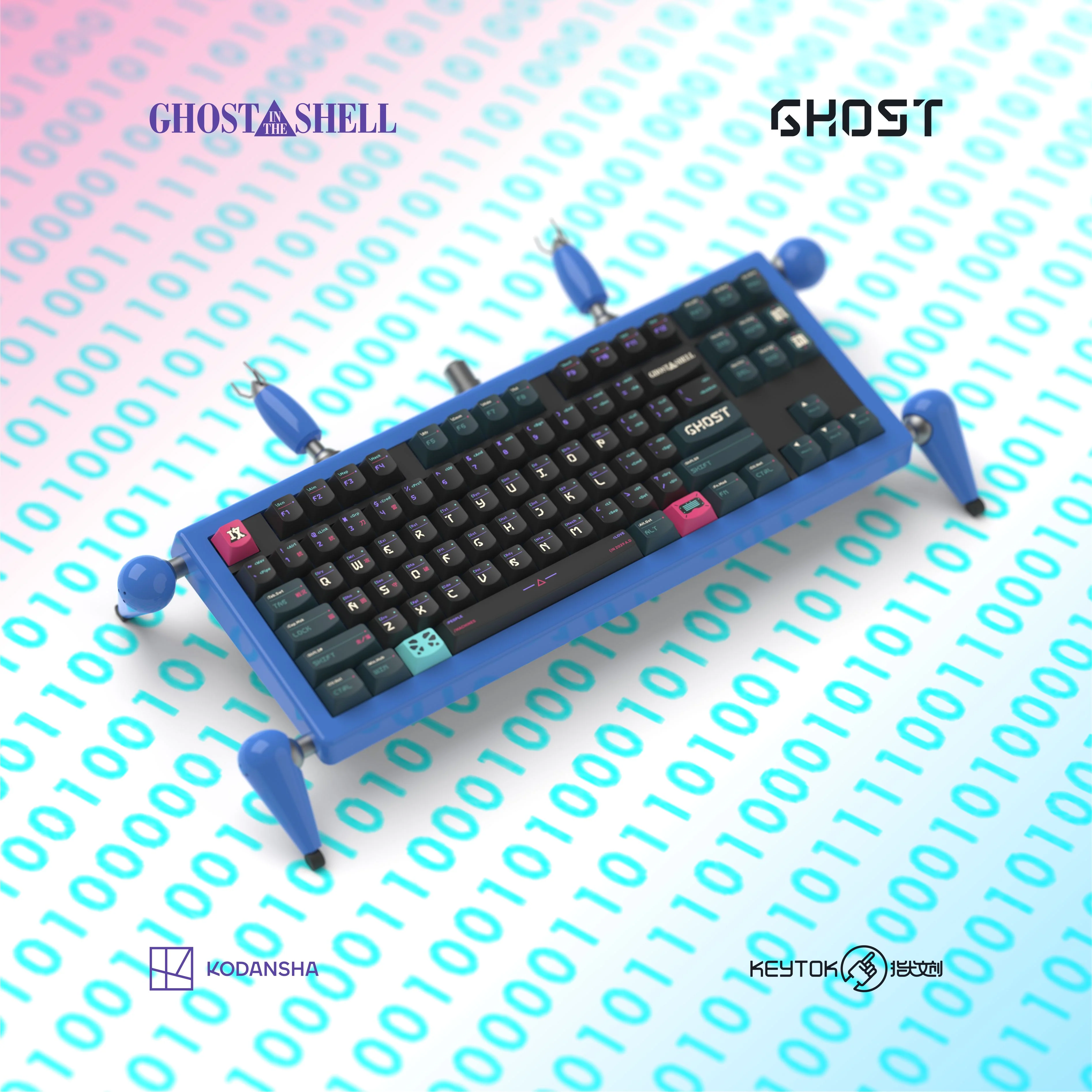 Ghost in the Shell Keycap Set - GHOST (PRE-ORDER) - Image 3