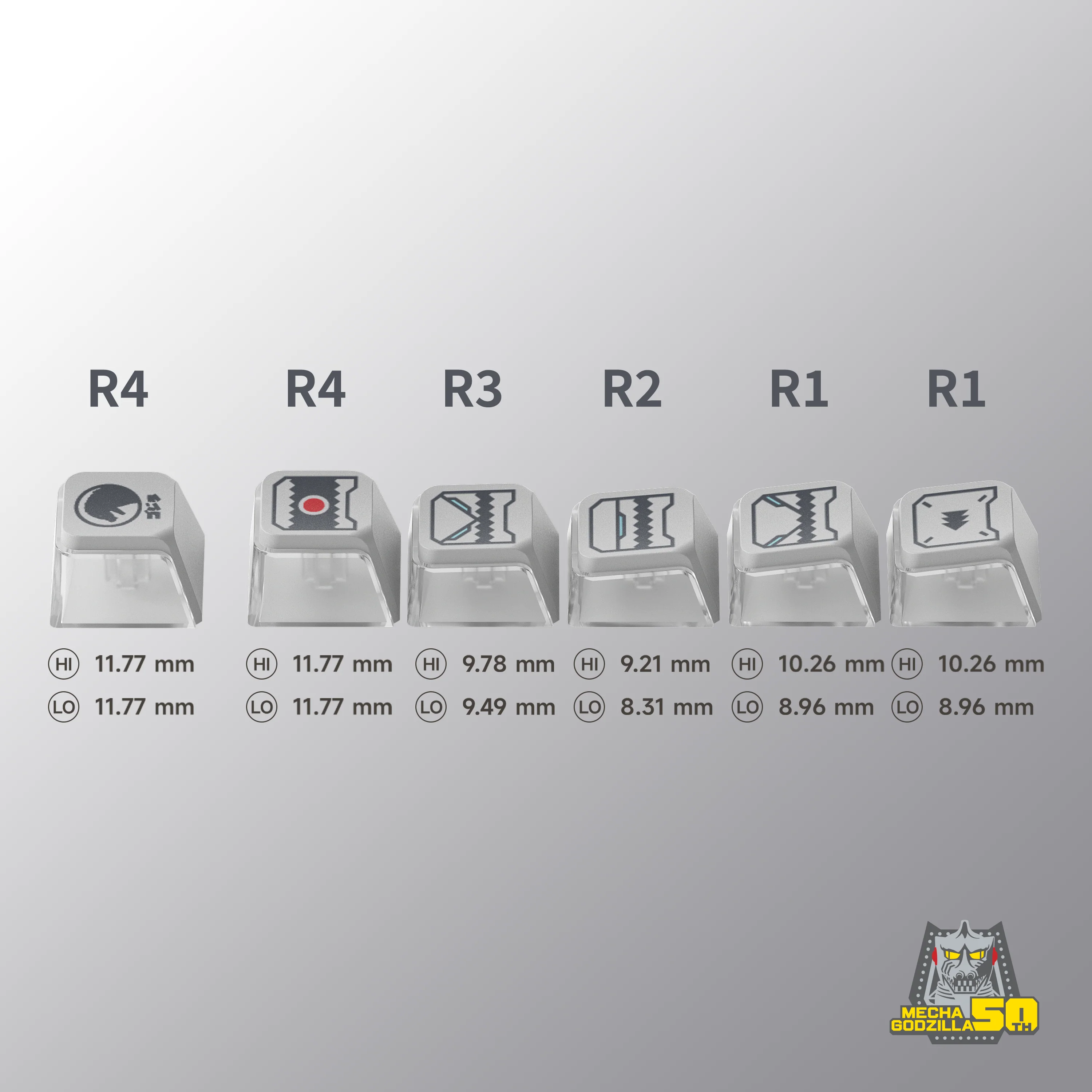 MECHAGODZILLA COLLECTION - Full Cyber Keycap Set (157 Keys) - Image 2